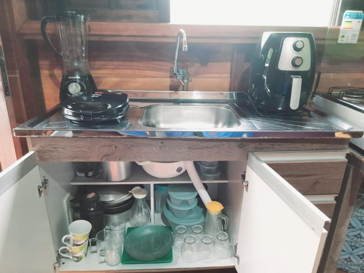 827 Chale Pe Na Areia, Completo Na Praia Do Estaleiro Em Ubatuba - 1 Dormitorio, 1 Banheiro, 1 Vaga De Garagem Eksteriør billede